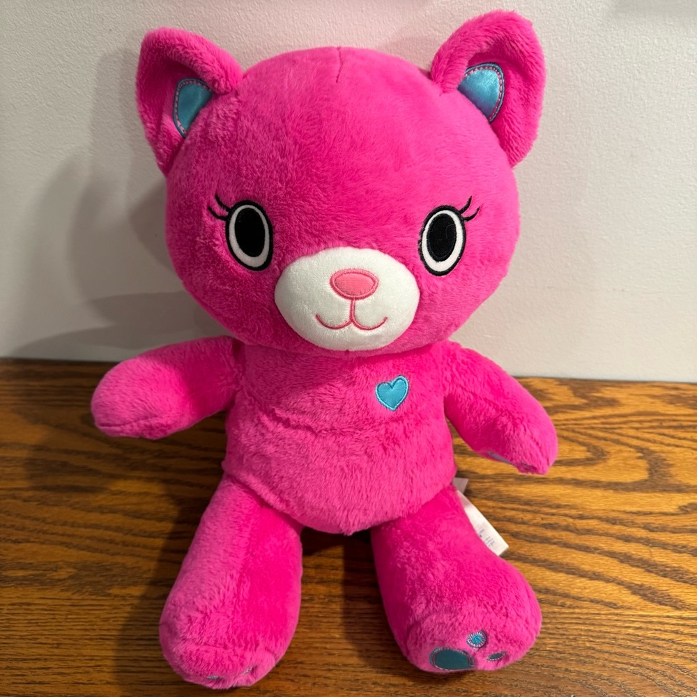 LIKE NEW Build-a-Bear BAB 17" Kabu Catlynn Pink Kitty Cat Plush Large Stuffy